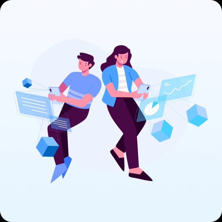 Ilustrasi sebagai jembatan digital utama