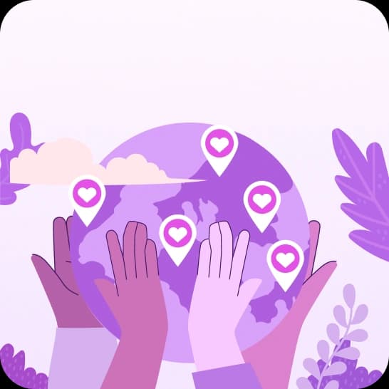 Ilustrasi misi kemanusiaan digital